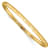 14K Yellow Gold Textured Flexible Bangle