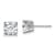 Rhodium Over 14K White Gold 3.50ct. 7.0mm Cushion G H I True Light
Moissanite Earrings