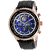 Seapro Men's Meridian World Timer GMT Blue Dial, Rose Bezel, Black
Leather Strap Watch