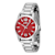 Invicta Celestial 36mm Red Dial Stainless Steel Quartz Watch