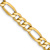 14k Yellow Gold 6.25mm Figaro Link 20 Inch Chain