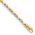 14K Two-tone Gold 2.6mm Hand-Polished Fancy Link Bracelet