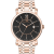 Oceanaut Men's Expedition Black Dial, Rose Stainless Steel Watch