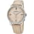 Stuhrling Men's Symphony Beige Dial, Beige Leather Strap Watch