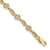 14k Yellow Gold Diamond Hearts Tennis Bracelet