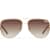 Quay High Key Micro Gold Aviator Frame / Brown Lenses Sunglasses
