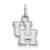 Rhodium Over Sterling Silver LogoArt University of Houston Extra Small Pendant