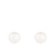 14k Yellow Gold 9-10mm White Freshwater Pearl Stud Earrings