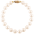 14k Yellow Gold 5-6mm White Freshwater Pearl Bracelet