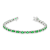 5.50ctw Emerald and Diamond Bracelet in 14k White Gold