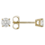 Lab-Grown Diamond Solitaire Stud Earrings 0.50ctw In 10K Yellow Gold