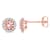 Morganite and Diamond 10K Pink Gold Earrings 1.03ctw