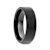 SAN ANTONIO Flat Black Tungsten Carbide Band with Brushed Finish 7mm