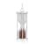Garnet Rhodium Over Sterling Silver Hourglass Sand Timer Pendant