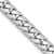 Rhodium Over 14k White Gold 5.5mm Solid Miami Cuban 18 Inch Chain