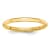 14K Yellow Gold Polished 2mm Band