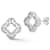 Sterling Statements Rhodium Over Sterling Silver Cubic Zirconia Open
Clover Studs