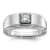 Rhodium Over 10K White Gold Men's Diamond Ring 0.34ctw