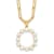 Gold Tone Sterling Silver 3-5.5mm Freshwater Cultured Pearl LETTER O
18-inch Necklace