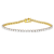 Lab-Grown Diamond Tennis Bracelet In 14K Gold Over Sterling Silver 5.00ctw