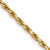 14k Yellow Gold 1.3mm Solid Diamond-Cut Rope 14 Inch Chain