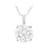 Lab-Grown Diamond Solitaire Pendant In 14K White Gold 3.00ct