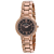 Mathey Tissot Women's Classic Black Dial, Rose Stainless Steel Watch