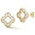 Sterling Statements 14K Yellow Gold Over Sterling Silver Cubic Zirconia
Open Clover Studs