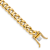 10k Yellow Gold and 10k White Gold 7.25mm Hand-polished Rounded Curb
Link Bracelet