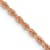 14k Rose Gold 1.5mm Solid Diamond-Cut Rope 30 Inch Chain
