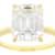 Large Emerald-Cut Moissanite Solitaire Ring In 14K Gold Over Sterling Silver