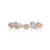 10.50 Ctw White Opal and 5.77 Ctw White Diamond Bracelet in 14K WG