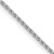 Rhodium Over 14k White Gold 1mm Solid Diamond-Cut Parisian Wheat 30 Inch Chain