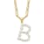 Gold Tone Sterling Silver 3-5.5mm Freshwater Cultured Pearl LETTER B
18-inch Necklace