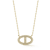 Rachel Zoe Pave CZ Mariner Pendant Necklace in 14K Gold Over Sterling Silver