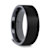 SAN BERNARDINO Brushed Finish Flat Black Titanium Men’s Wedding Band 6mm
