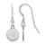 Rhodium Over Sterling Silver NHL New York Islanders LogoArt Dangle Earrings