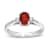 0.50cttw Natural Heated Ruby and Diamond Ring in 14k White Gold