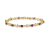 14k Yellow Gold and Rhodium Over 14k Yellow Gold Diamond and Ruby Bracelet
