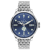 Mathey Tissot Men's Elica Blue Dial, Stainless Steel Watch