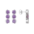 Lab Created Alexandrite Sapphire Platinum Over Silver June Birthstone
Earrings 4.90ctw