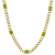 Peridot 14K Yellow Gold Link Necklace 2.85ctw