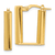 14k Yellow Gold 13/16" Polished U Shape Hoop Earrings