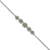 Rhodium Over 14k White Gold Marquise Peridot Bracelet