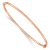 14K Rose Gold Hinged Bangle Bracelet