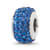 Sterling Silver Reflections Medium Blue Full Preciosa Crystal Bead