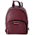 Michael Kors Jaycee Medium Leather Zip Pocket Backpack in Oxblood