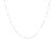 10K White Gold Fine Box 16 Inch Chain Necklace