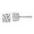 14K White Gold Lab Grown Diamond 1 3/8ctw VS/SI GH 4 Prong Earrings