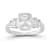 Rachel Zoe Bezel Set CZ Ring in Rhodium Over Sterling Silver